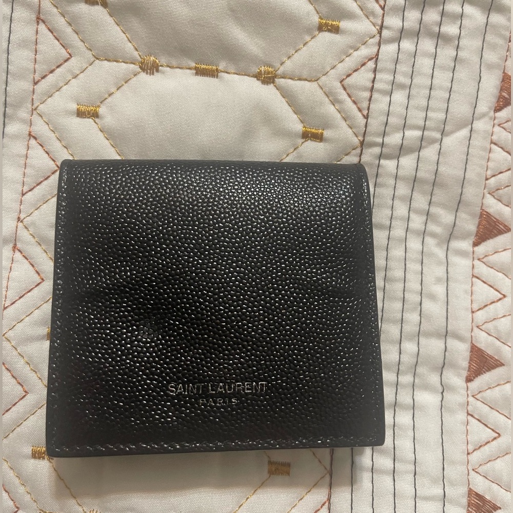 Saint Laurent Mini Paris. Foldable Coin Pouch YSL